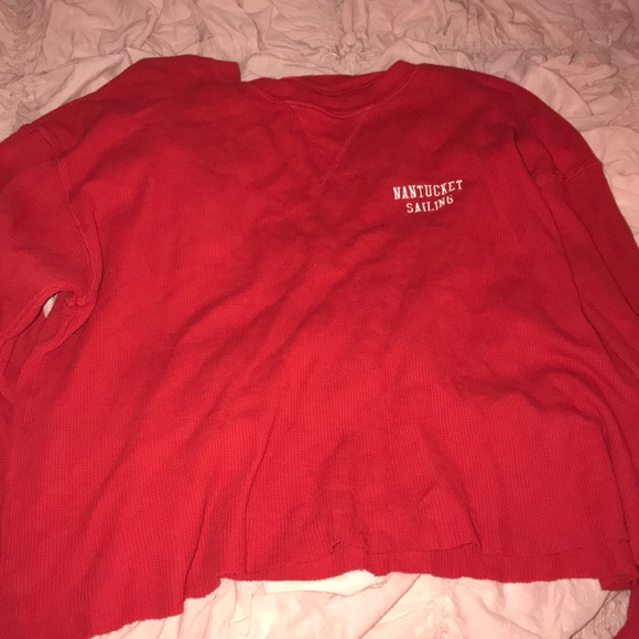 Brandy Melville cropped waffle long sleeve - Picture 1 of 3